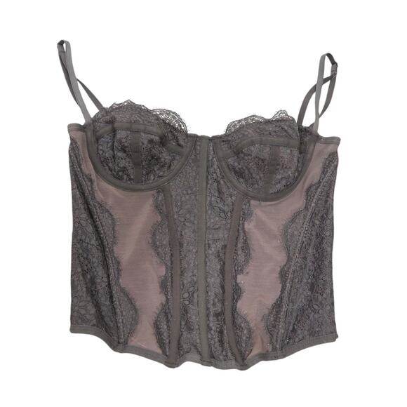 Urban Outfitters Out From Under Modern Love Lace Corset Top M - Picture 2 of 6
